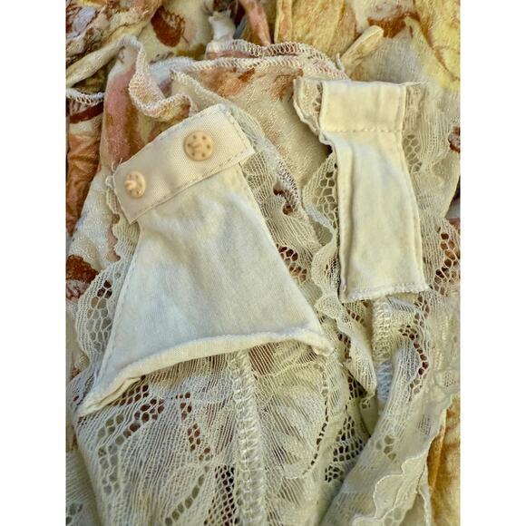 Free People Intimately Free Everything's Rosy Bodysuit Small Boho Feminine - Picture 8 of 9